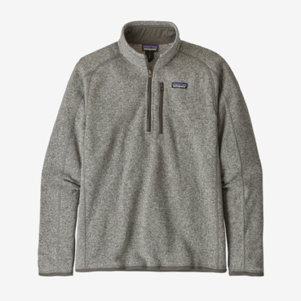 Patagonia Men’s Better Sweater 1/4 Zip Fleece in Gray Size Large